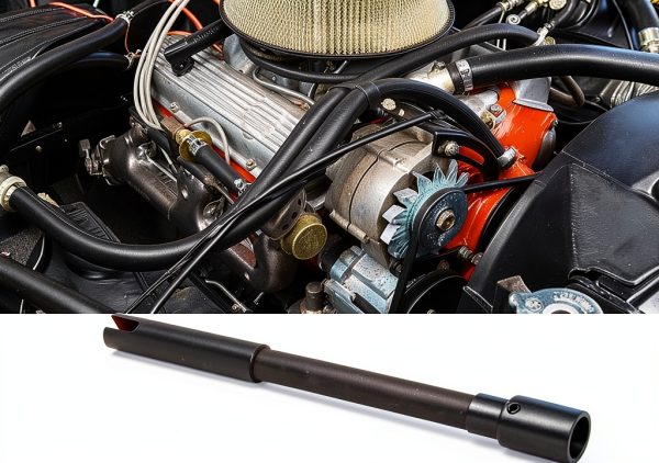 Qiilu Oil Pump Drive Shaft SBC 283 302 327 350 5.7L Heavy-3