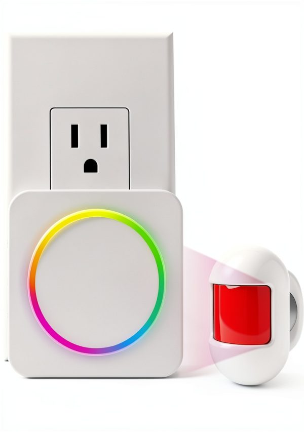 Wireless Motion Sensor Doorbell, Motion Detector Alarm Indoor, Door Chime for Business/Store/Office Entrance with Mini Size, 500ft Range,32 Chimes and 5 Adjustable Volume-0