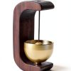 Magnetic Hanging DoorBell Chime MUNKANT Walnut Brass Bell for Home-1