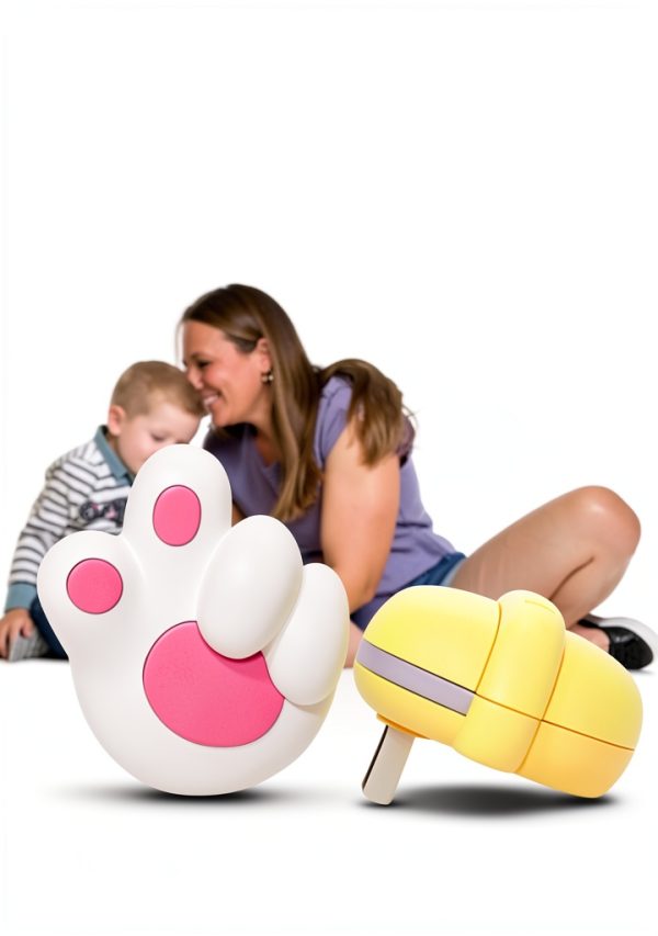 Cat Paw Doorbell by BANDIANCY Wireless Chime 1000ft Range Pink-2