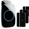 Door Chime FullHouse Entry Alarm 5 Sensor and 3 Receiver Black-0