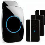Door Chime FullHouse Entry Alarm 5 Sensor and 3 Receiver Black-0