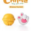 Cat Paw Doorbell by BANDIANCY Wireless Chime 1000ft Range Pink-6